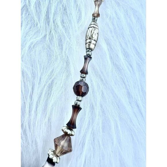 -NECKLACE vintage 1970'S brown bead - Picture 2 of 10